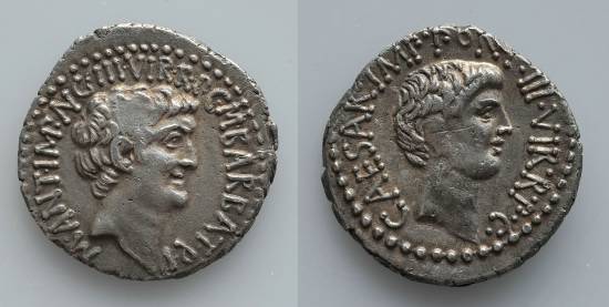 stolen Marc Antony denarius
